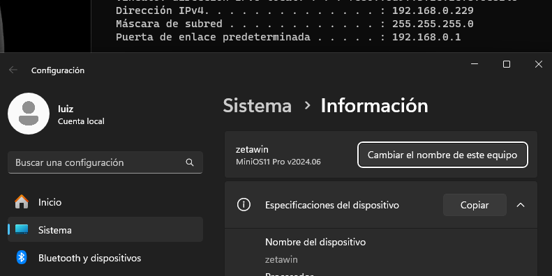 equipo con windows