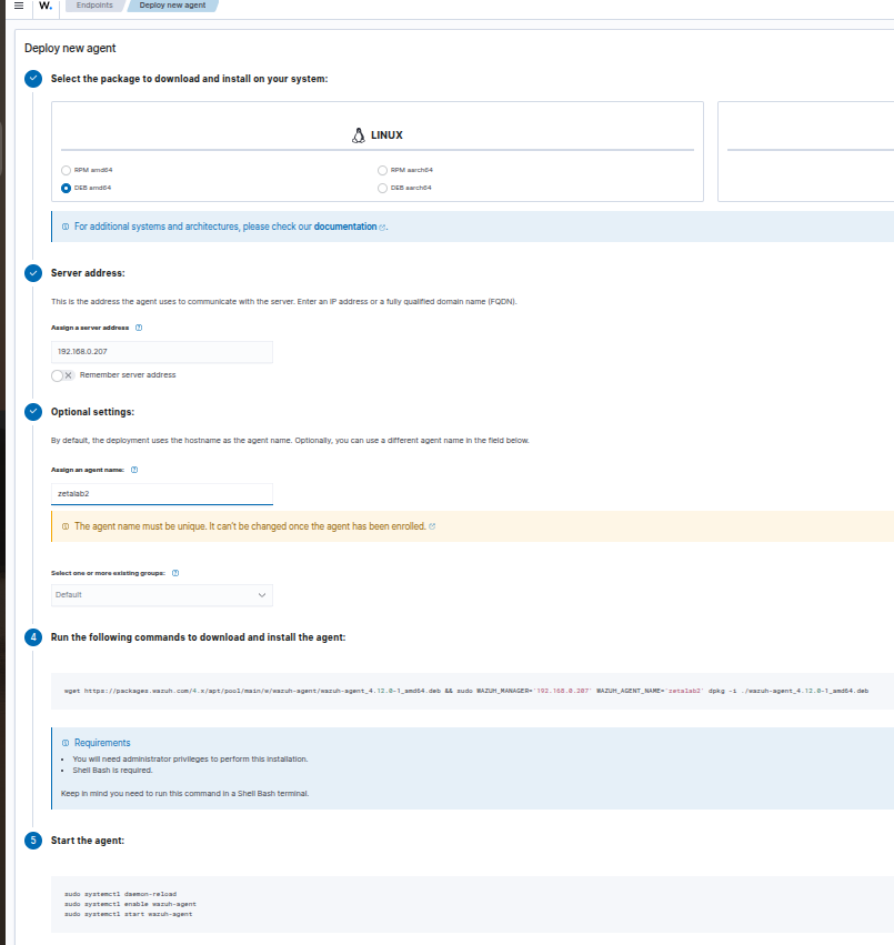 instalando wazuh en servidor ubuntu