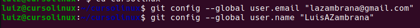 Variables "globales" de git