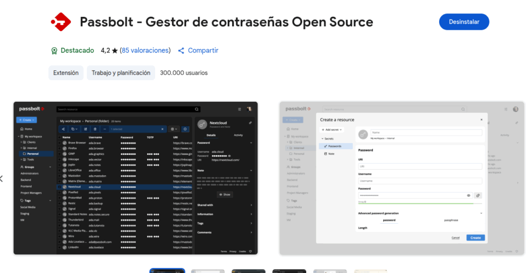 passbolt gestor de contraseñas opensource