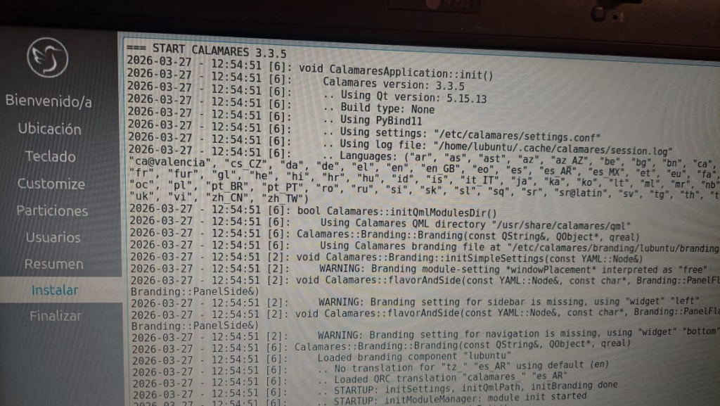 instalación de lubuntu